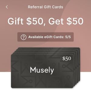 Musely Spot Cream - $50 eGift Card